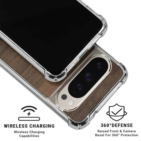 Kona Wood Pixel 9 Pro XL Clear Case